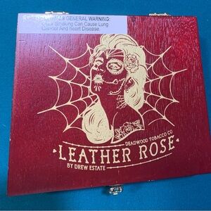 Leather Rose cigar box